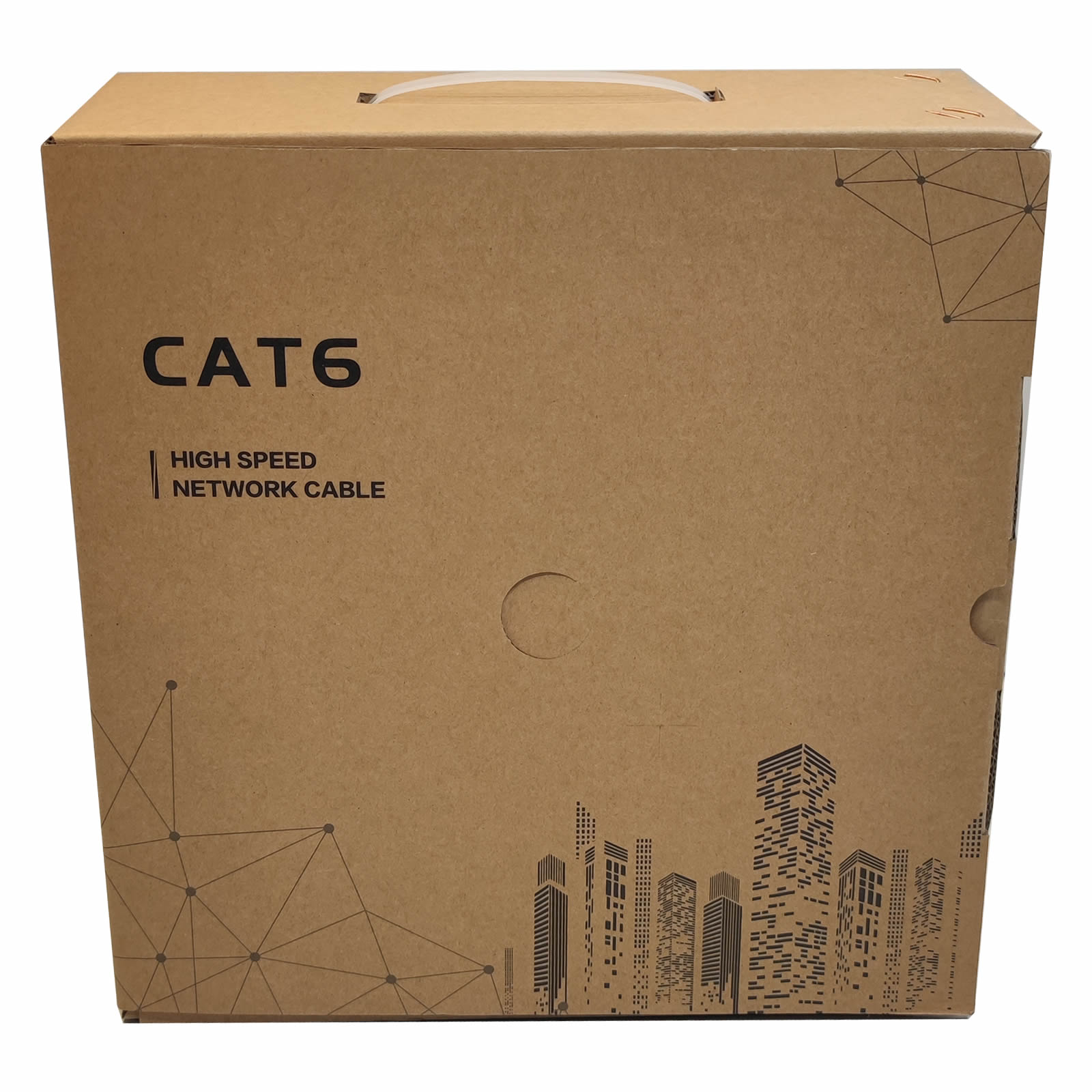 CAT 6 100M UTP Networking Data Ethernet Cable Solid Core CCA Box Black ...