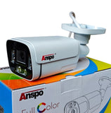 ANSPO PoE CCTV Camera Outdoor Bullet 5MP 3k with Audio White