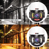 ANSPO PoE PTZ mortised 18x CCTV Camera Outdoor 8MP 4k with Audio