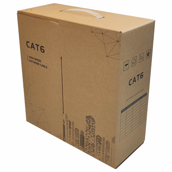 CAT 6 100M UTP Networking Data Ethernet Cable Solid Core CCA Box Black ...
