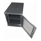 Pre-Built 12U 19" 600x1000mm Deep floor standing Cabinet, Mesh Front and Rear Door and Removable side panels, Wheels and Casters