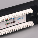 Cat6 Network RJ45 Patch Panel 24 Port 1U 19" (Dual Use)