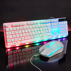 Builders Choice GK100-W-B Gaming Keyboard and Mouse Combo