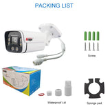 ANSPO PoE CCTV Camera Outdoor Bullet 5MP 3k with Audio White