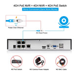 ANSPO PoE CCTV Camera Outdoor Security Turret 5MP 3k with Audio White