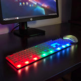 Builders Choice GK100-W-B Gaming Keyboard and Mouse Combo