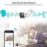 ANSPO PoE CCTV Camera Outdoor Bullet 5MP 3k with Audio White