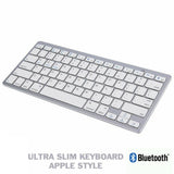 JEDEL WS4100 SLEEK SILVER PORTABLE BLUETOOTH KEYBOARD