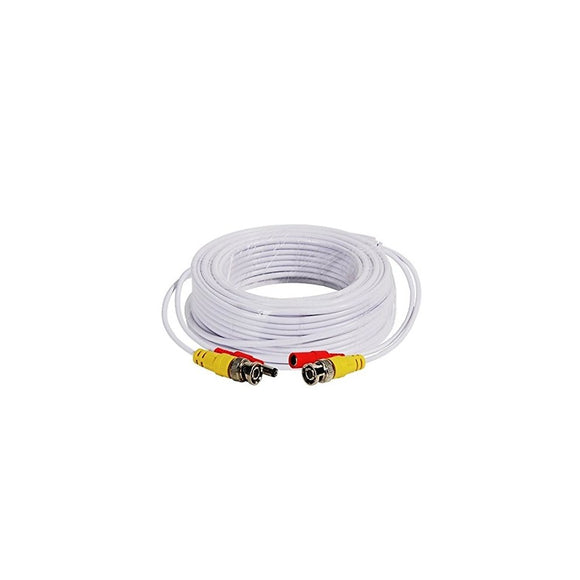 20M CCTV DC and BNC ready- solid copper Cable - 2 Core Power Cable Solid Copper