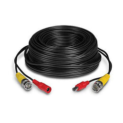 20M CCTV DC and BNC ready- solid copper Cable - 2 Core Power Cable Solid Copper (black)