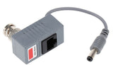 CCTV DVR RJ45 Video Balun Pair With Power UTP Cat5 Cat5e Cat6 Cable Transmit Receiver BNC