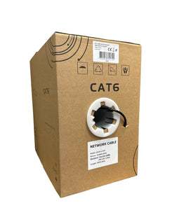 C and T Tech UTP Cat6 – CCA (PVC) - 305M -black