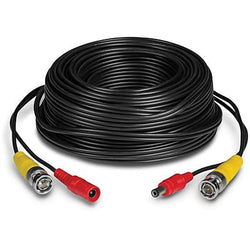 30M CCTV DC and BNC ready- solid copper Cable - 2 Core Power Cable Solid Copper (black)