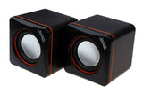 USB Powered mini PC Speaker Max Power Rating：3W*2 Rating：USB/DC5V (SP-CK4)