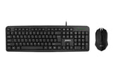 Standard 104 USB Keyboard & Optical Mouse Set - Black (Retail Box) G11
