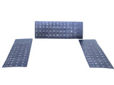 UK-English layout keyboard stickers with £ key.
