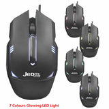 JEDEL WIRED MOUSE CP78 LED LIGHTING (BLACK)