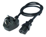 0.8M Kettle Lead Cables UK Plug - 3pin to IEC C5 power 0.8M