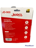 PC Stereo Headset and Mic 3.5mm Jack X 2 - Black (Blister Pack) JD900