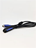 VGA-1.5M 1.5M VGA Cable - SVGA (Male) to sVGA (Male), Black / Blue