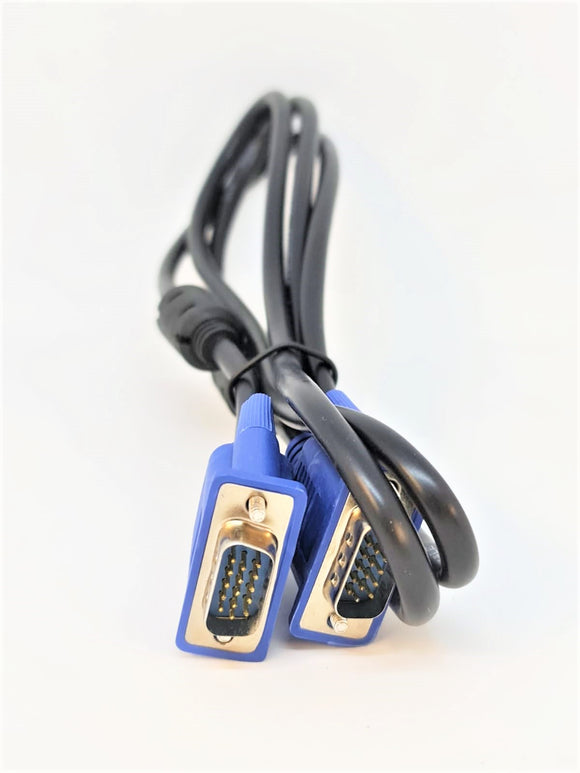 VGA-1.5M 1.5M VGA Cable - SVGA (Male) to sVGA (Male), Black / Blue