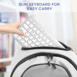 JEDEL WS4100 SLEEK SILVER PORTABLE BLUETOOTH KEYBOARD