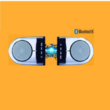 Clear Dual LED BT Speakers-800mah (SPEAKER-WAVE98)