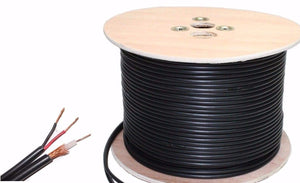 100M CCTV Shotgun solid copper Cable - RG59 Coax + 2 Core Power Cable Solid Copper-shielded