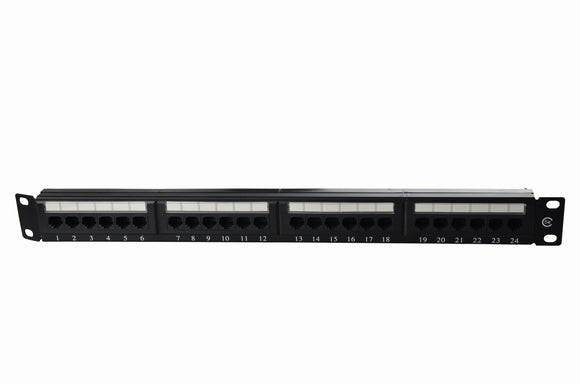 Cat5e Network RJ45 Patch Panel 24 Port 1U 19