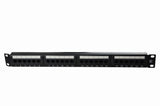 Cat6 Network RJ45 Patch Panel 24 Port 1U 19" (Dual Use)