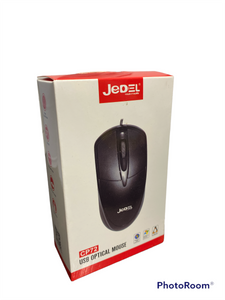 Jedel CP72 Wired Optical Mouse (Black) 1600dpi