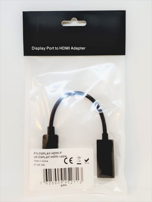 DisplayPort (Male) to HDMI (Female) adaptor