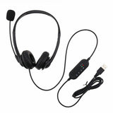 Noise cancelling Light-Weight USB Office Headset Headphones With MIC For PC and Mac SH-712