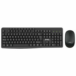 JEDEL WS770 Wireless Gaming Keyboard and Mouse Kit with Dongle 2.4Ghz - Black