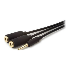 3.5mm to 2 x Headphone & Audio Stereo TTRS Splitter
