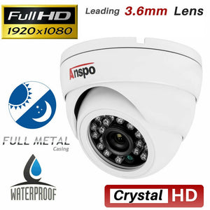Dome Camera , 4IN 1,Metal  2MP, 3.6mm lens ASP-968-200H0D