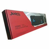 Wireless Keyboard and Optical Mouse Set - Gaming - Blue 2.4GHz (Retail Box) WS880