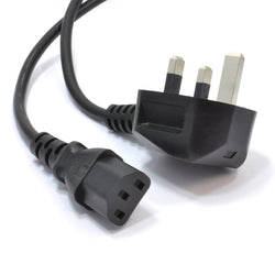 0.8M Kettle Lead Cables UK Plug - 3pin to IEC C5 power 0.8M