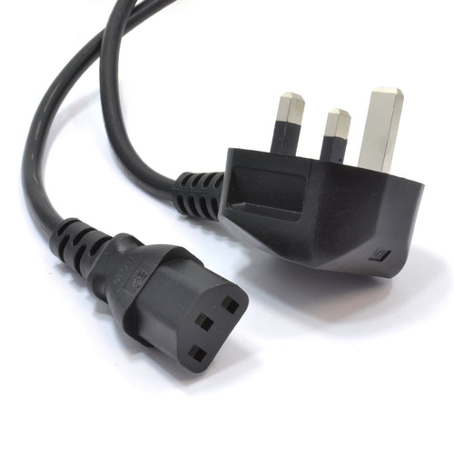 1.8M Kettle Lead Cables UK Plug - 3pin to IEC C5 power
