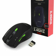 Wireless Optical Gaming Mouse - 2.4Ghz 1600dpi- Black (Retail Box) W400